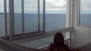 i lick petite latina's shaved pussy non-stop, tasting juices