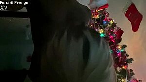 Blonde bimbo sucks big black dick