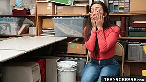 cute shy teen lilly hall gets hard doggystyle fucking as shoplifter