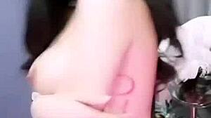 Two Thai Girls 18-19 with Big Tits and Pussy Live