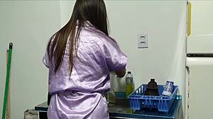 I Was Making Coffee When He Surprised Me With Muff Diving