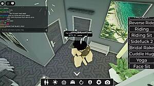 fucked a big black cock slut with blowjob in roblox blacked