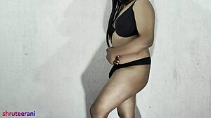 black thong part 1 - crossdressing by shemale with monster cock