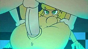 Intense creampie fills necrodancer's vagina.