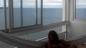 i lick petite latina's shaved pussy non-stop, tasting juices