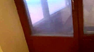 Hot maid resists temptation in quick public encounter