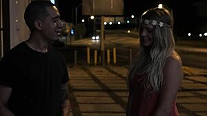 that stranded teen got roughfucked outdoors, wow! 😲