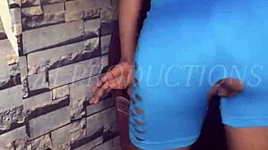 Ghetto slut Lill Shorty GH takes dick quickie, left with dripping pussy