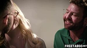 Eliza Eves Feels Taboo Threesome Ecstasy