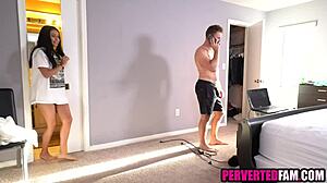 Horny Step Daughter Seduces Him Again