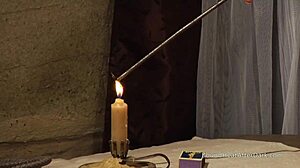 Handtied Lesbian Slave Masturbates With Mistress