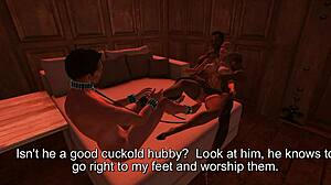 In the story of the cuckold goddess wife 2, she enjoys interracial anal sex with big black cock while her old husband watches.