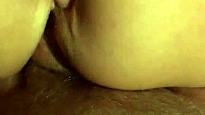 In this homemade scene, the mature british wife rides in cowgirl position