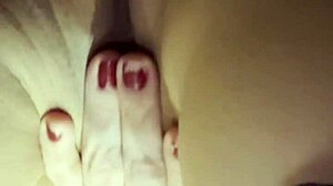 Pink tight wet pussy playtime.