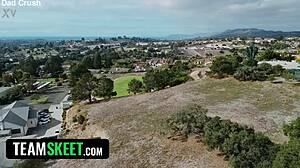 Shocked Stepdaughters Discover Stepdads Hard Boner