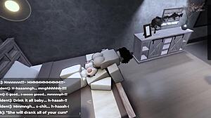 i'm teaching her a lesson in roblox for making me wait