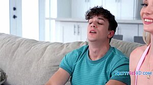 Blonde Step Sis Fucks After Bet