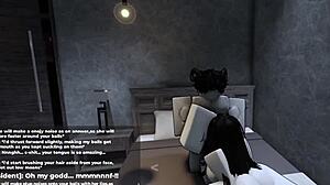 i'm teaching her a lesson in roblox for making me wait