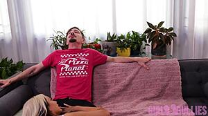 Femdom Teases Shy Loser With Perfect Tits, Stirring Deep Emotions.