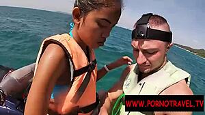 holiday public blowjob