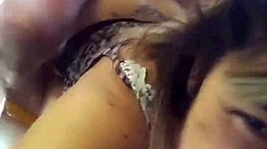 my wife cleans in panties then gets fucked