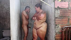 milf latina seduces young neighbor for some fun in shower