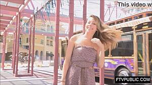 Street Upskirt Flash