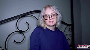 Busty blonde Annie Archer getting doggystyle fucked