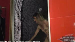 Dirty director dildoing hot model that a full bush and the dildo is too big to fit