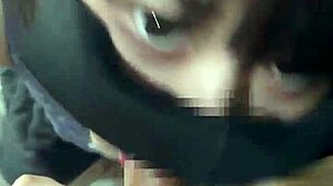 18-Year-Old Brunette Asian Babe In POV Blowjob Session