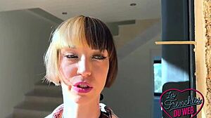 Sexy tattooed brunette swears by anal sex with small waist