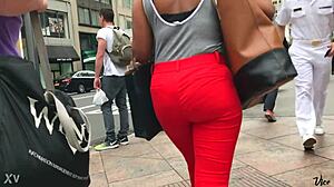 i saw beautiful piece of chocolate ass candidly hidden