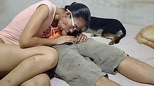 Bailarina aun tiene ganas de moverse asi que decide hacerlo sobre la polla de su primo da unos sentones que me dejo seco