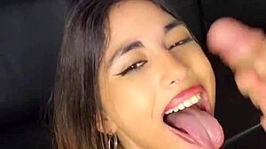 Teen Latina Sucks Boss's Cock Hard In Amateur Scene