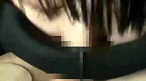 18-Year-Old Brunette Asian Babe In POV Blowjob Session