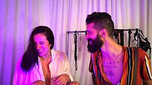 Hot girl in fishnets gets masturbated by cipriani