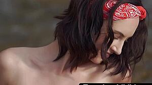 Femjoyxxx Com - Sensual Babe In Slow Motion Erotica By The Ocean