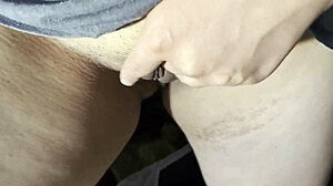 Hiding In Hut From Parents To Masturbate Wet Hairy Pussy To Orgasm!