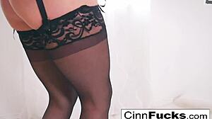 Christiana receives big cock in mouth, pussy