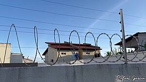 caught latina neighbor with sex machine outdoors