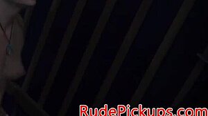 that stranded teen got roughfucked outdoors, wow! 😲