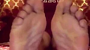 ebony step sister-in-law's feet teased suggestively