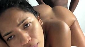 Cute influencer gets fucked by BBC on camera.