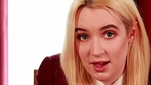 british student in uniform does upskirt joi at party