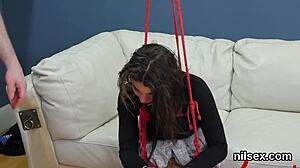 Unusual Cutie Taken to Butthole Asylum for Uninhibited Anal Treatment!