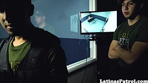 Undocumented latina babe rides hard cock in casting