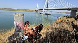 damiana fixes car then fucks on european road trip