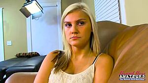 Blonde Coeds Share Cock