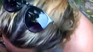 Adventure in public woods with deepthroat?