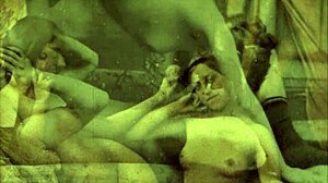 Vintage Lesbian Group with Muff Diving and Licking